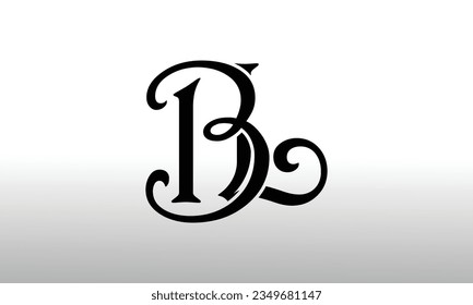 BL initial letter logo design template 