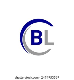  BL Initial Letter Logo design vector template, Graphic Alphabet Symbol for Corporate Business.
