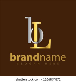 BL Initial letter logo icon vector