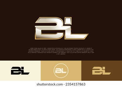 BL Initial Modern Exclusive Logo Emblem Template for Business