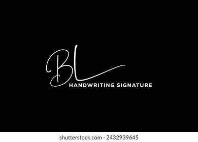 BL initials Handwriting signature logo. BL Hand drawn Calligraphy lettering Vector. BL letter real estate, beauty, photography letter logo design.