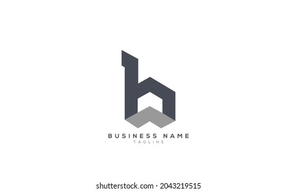 BL initials monogram letter text alphabet logo design
