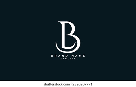 BL, LB, Abstract initial monogram letter alphabet logo design