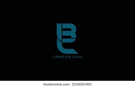 BL LB Abstrato inicial monograma letra alfabeto logotipo design