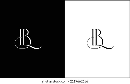 BL, LB Abstract Letters Logo Monogram