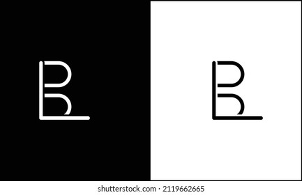 BL, LB Abstract Letters Logo Monogram