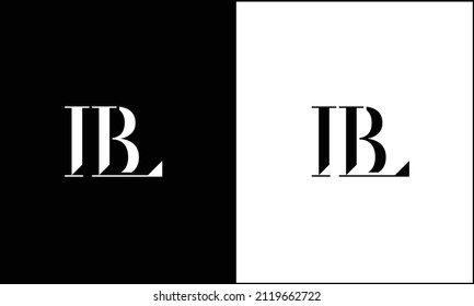 BL, LB Abstract Letters Logo Monogram