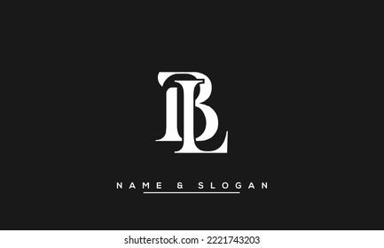 BL,  LB  Abstract Letters Logo Monogram