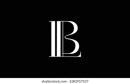 BL, LB, Abstract Letters Logo Monogram