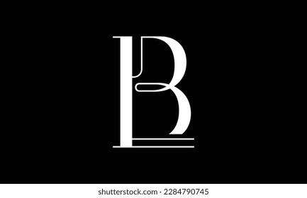 BL, LB, Abstract Letters Logo Monogram