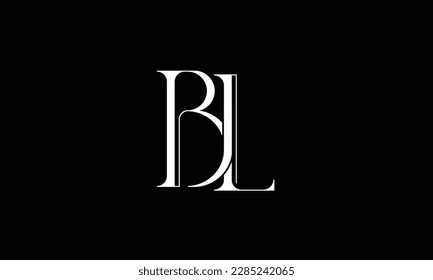 BL, LB, Abstract Letters Logo Monogram