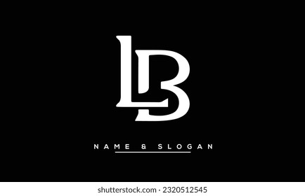 BL,  LB  Abstract  Letters  Logo Monogram