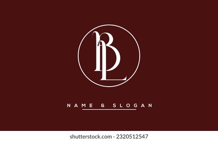 BL,  LB  Abstract  Letters  Logo Monogram