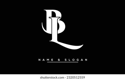 BL,  LB  Abstract  Letters  Logo Monogram