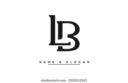 BL,  LB  Abstract  Letters  Logo Monogram