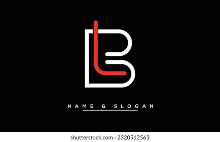 BL,  LB  Abstract  Letters  Logo Monogram