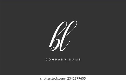 BL, LB Abstract Letters Logo Monogram