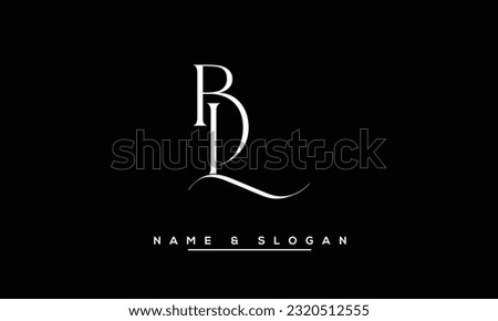 BL,  LB  Abstract  Letters  Logo Monogram