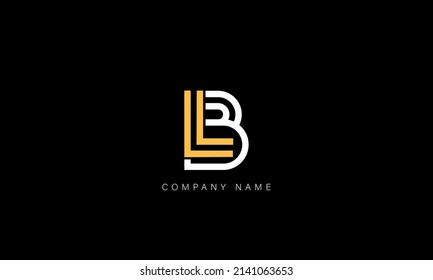 BL, LB alphabet letters logo monogram