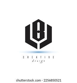 BL LB alphabet letters monogram icon logo BL or LB