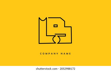 BL, LB Alphabets Letters Logo Monogram