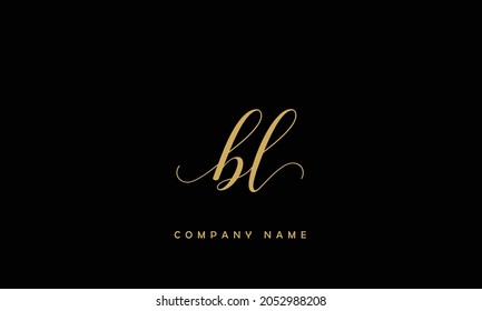 BL, LB Alphabets Letters Logo Monogram