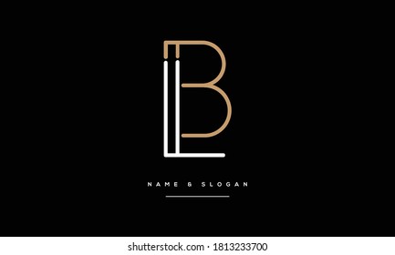BL ,LB ,B ,L  Abstract Letters Logo Monogram