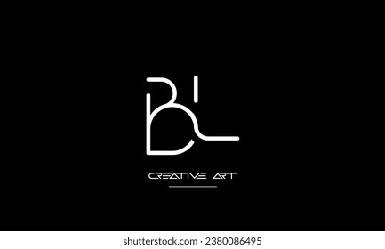 BL, LB, B, L abstrakte Buchstaben Logo-Monogramm