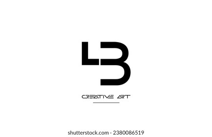 BL, LB, B, L abstrakte Buchstaben Logo-Monogramm