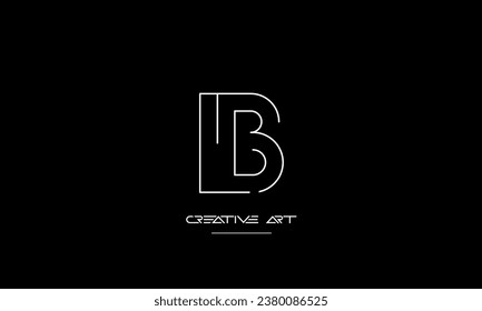 BL, LB, B, L abstract letters logo monogram