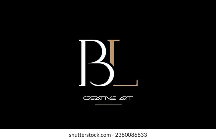 BL, LB, B, L abstrakte Buchstaben Logo-Monogramm