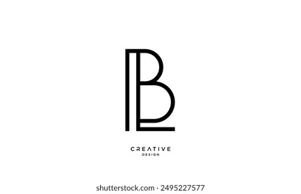 BL, LB, B, L, Abstract Letters Logo Monogram