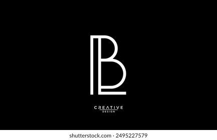 BL, LB, B, L, Abstract Letters Logo Monogram