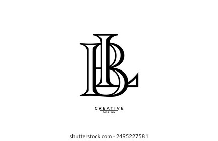 BL, LB, B, L, Abstract Letters Logo Monogram