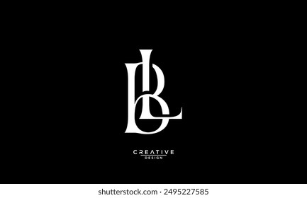 BL, LB, B, L, Abstract Letters Logo Monogram