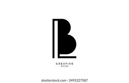 BL, LB, B, L, Abstract Letters Logo Monogram