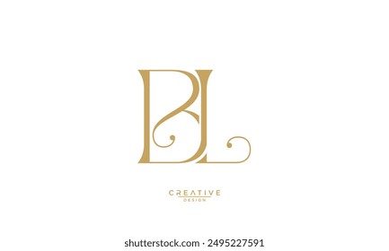 BL, LB, B, L, Abstract Letters Logo Monogram