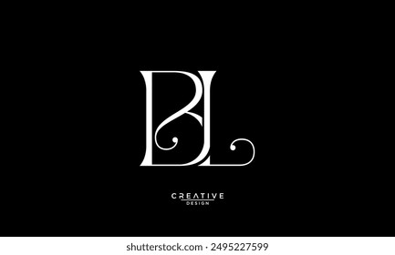 BL, LB, B, L, Abstract Letters Logo Monogram