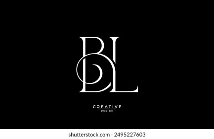 BL, LB, B, L, Abstract Letters Logo Monogram