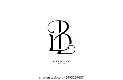 BL, LB, B, L, Abstract Letters Logo Monogram