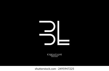 BL, LB, B, L, Abstract Letters Logo Monogram