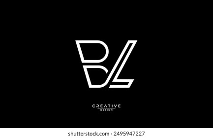 BL, LB, B, L, Abstract Letters Logo Monogram