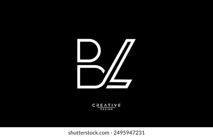 BL, LB, B, L, Abstract Letters Logo Monogram