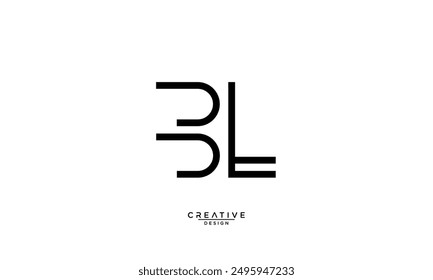 BL, LB, B, L, Abstract Letters Logo Monogram