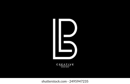 BL, LB, B, L, Abstract Letters Logo Monogram