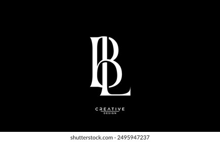 BL, LB, B, L, Abstract Letters Logo Monogram