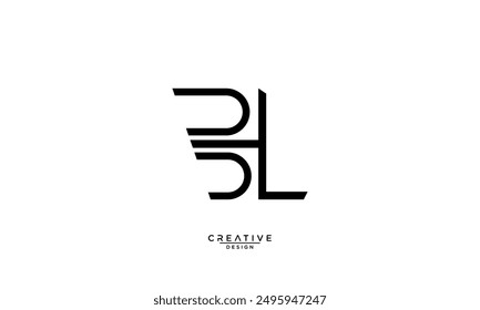 BL, LB, B, L, Abstract Letters Logo Monogram