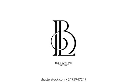 BL, LB, B, L, Abstract Letters Logo Monogram