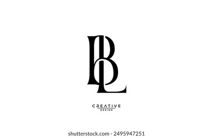 BL, LB, B, L, Abstract Letters Logo Monogram