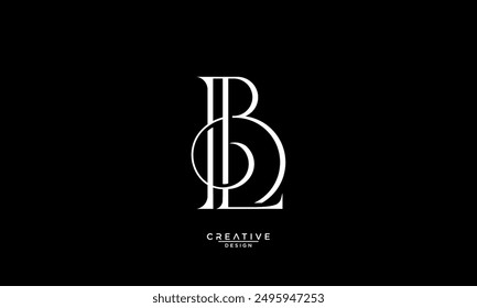 BL, LB, B, L, Abstract Letters Logo Monogram